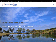 Tablet Screenshot of cancercarelasvegas.com